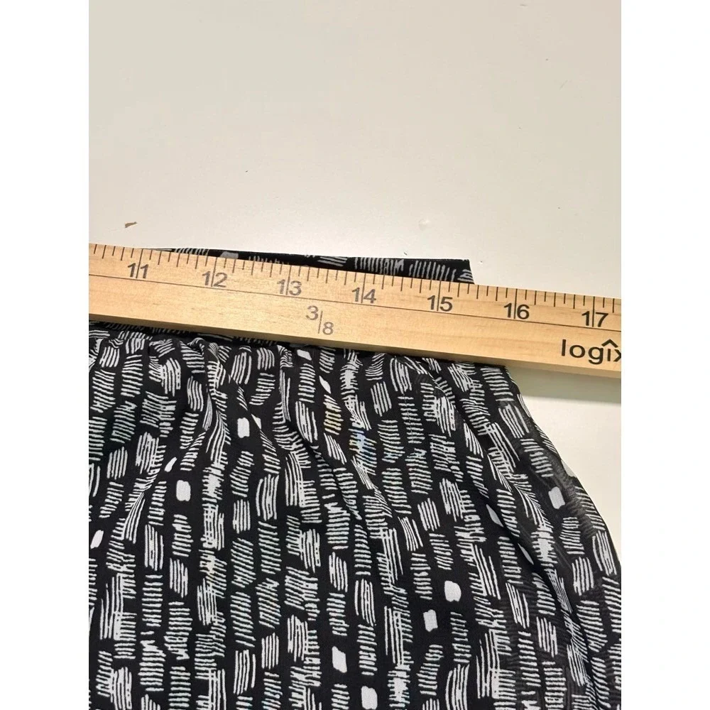 Candies Maxi Skirt Black White Tiered Ruffle Sz L Boho Cottagecore Prairie Retro